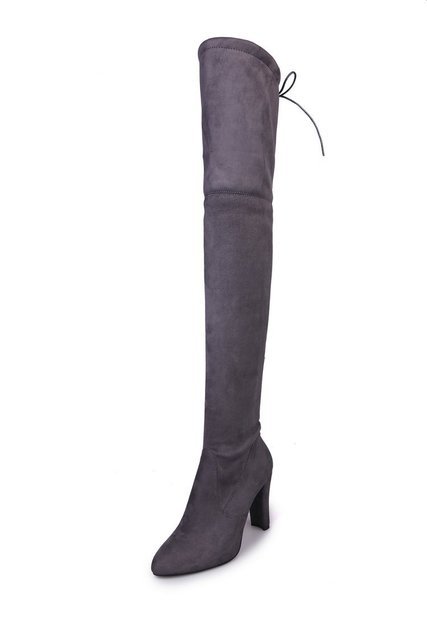 Damen Overknee-Stiefel mit High Heels – Eleganz trifft Power